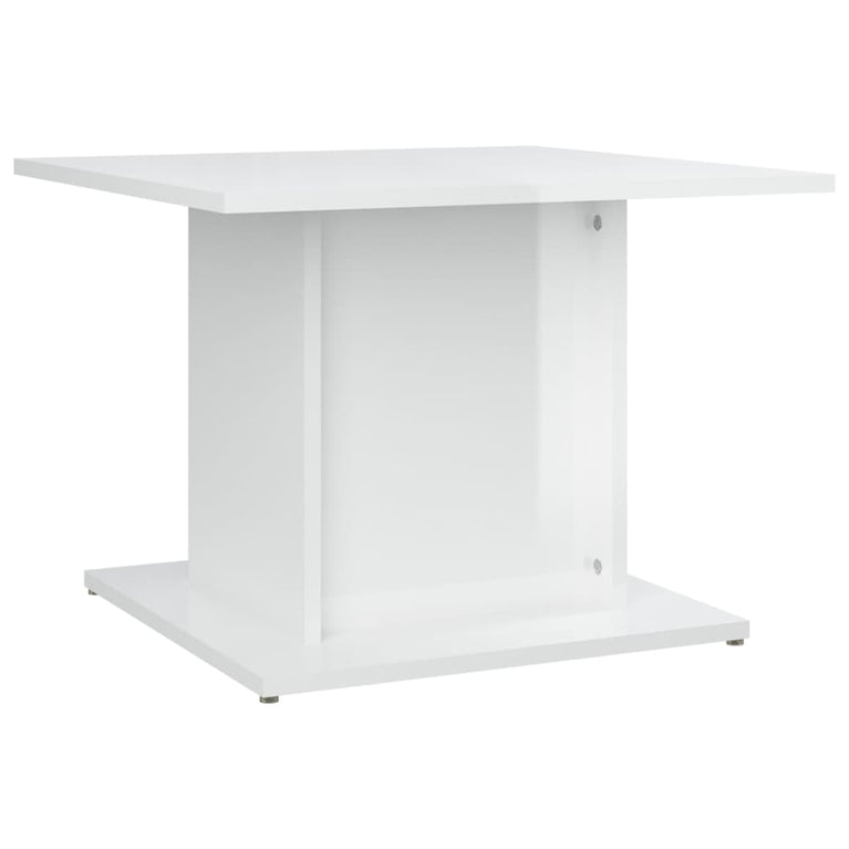 Salontafel 55,5x55,5x40 cm spaanplaat hoogglans wit