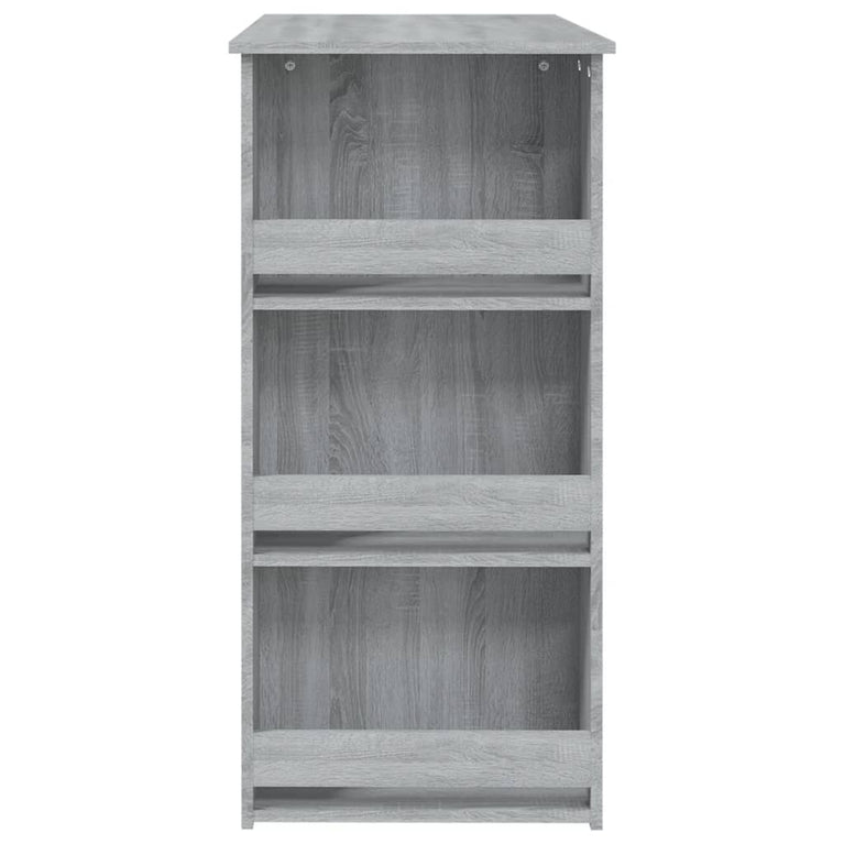 Bartafel met opbergrek 102x50x103,5 cm spaanplaat grijs sonoma