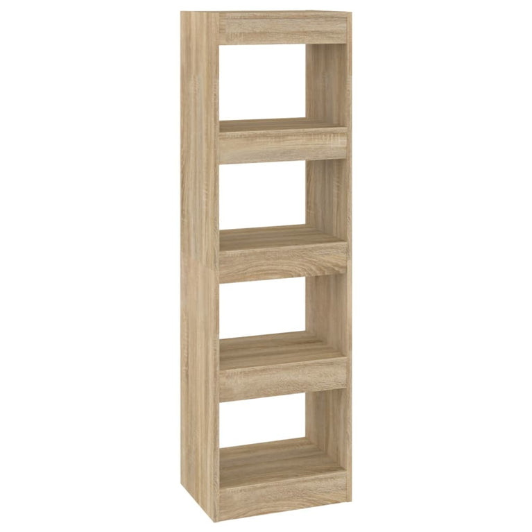Boekenkast/kamerscherm 40x30x135 cm sonoma eikenkleurig