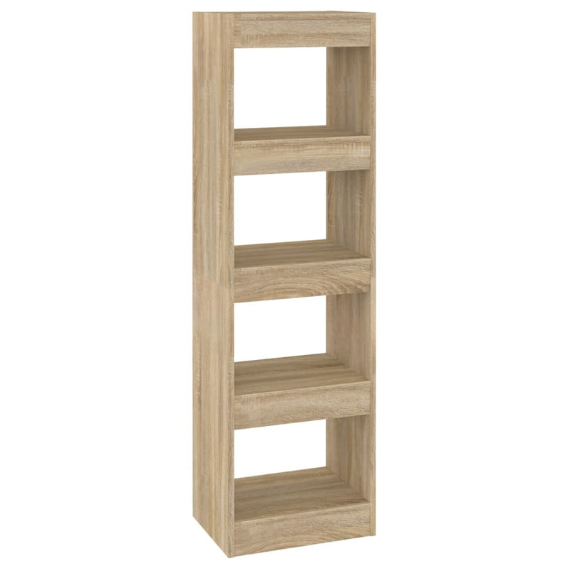 Boekenkast/kamerscherm 40x30x135 cm sonoma eikenkleurig