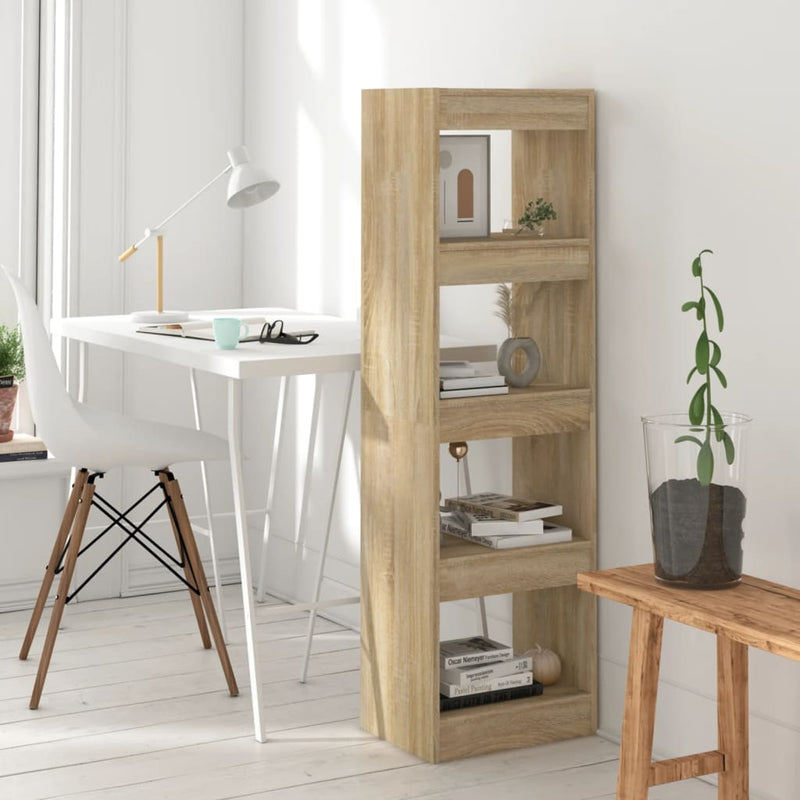 Boekenkast/kamerscherm 40x30x135 cm sonoma eikenkleurig