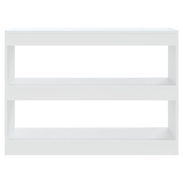 Boekenkast/kamerscherm 100x30x72 cm wit