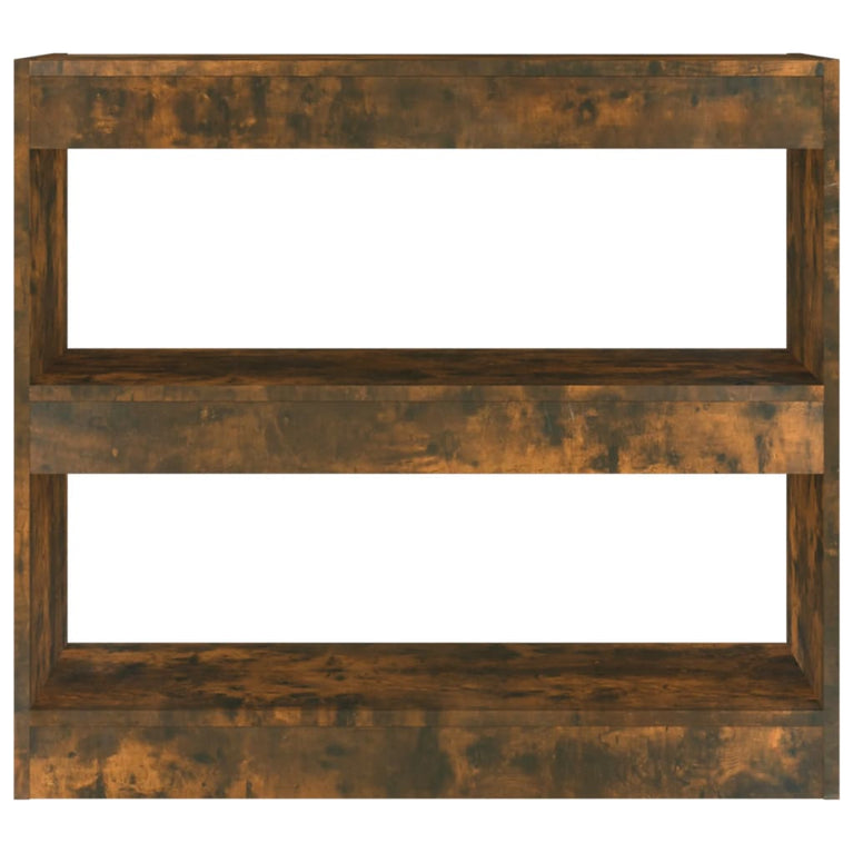 Boekenkast/kamerscherm 80x30x72 cm gerookt eikenkleurig