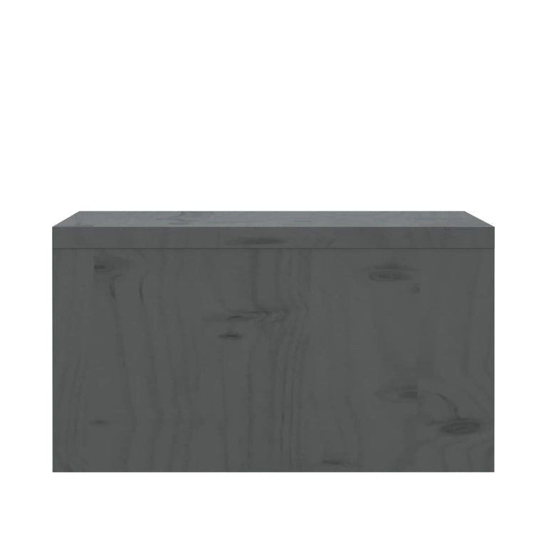 Monitorstandaard 50x27x15 cm massief grenenhout grijs