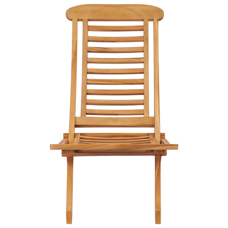 Tuinstoel inklapbaar 50x90x69 cm massief teakhout