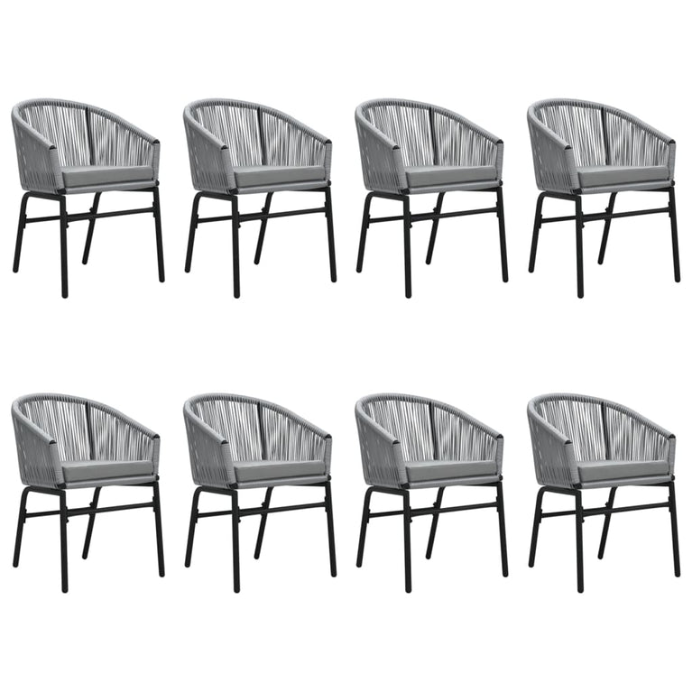 9-delige Tuinset grijs