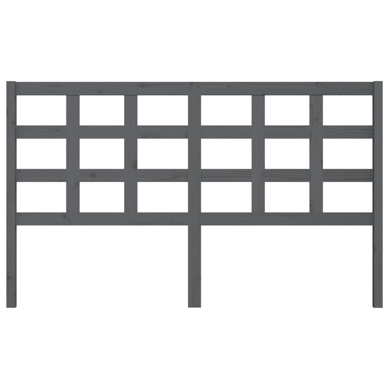 Hoofdbord 165,5x4x100 cm massief grenenhout grijs