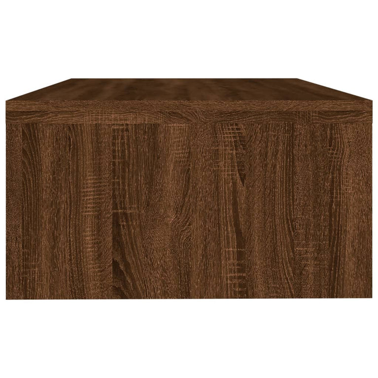 Monitorstandaard 42x24x13 cm bewerkt hout bruineikenkleurig