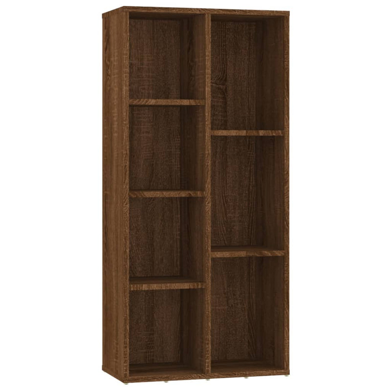 Boekenkast 50x25x106 cm bruineikenkleurig