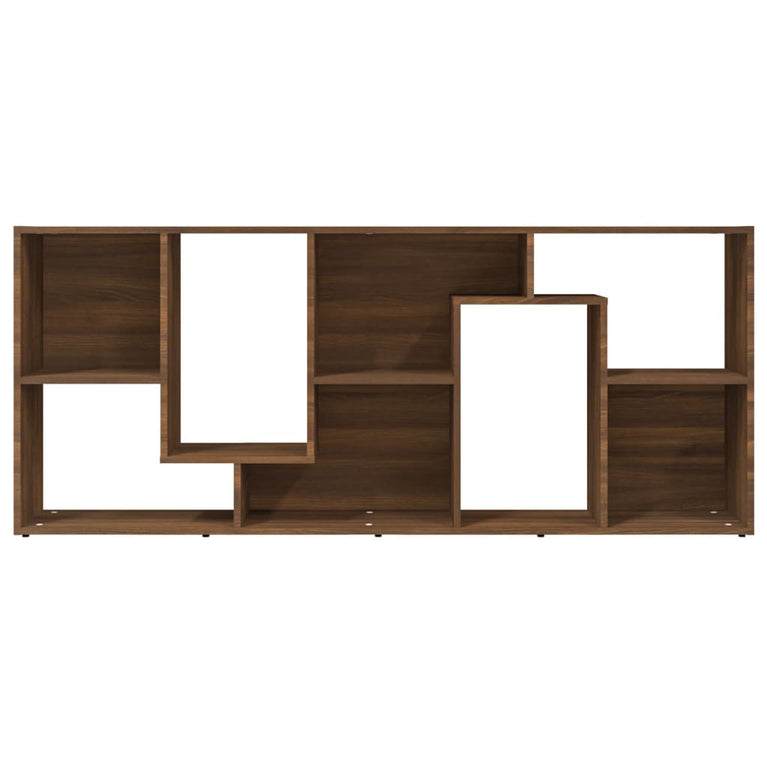 Boekenkast 67x24x161 cm bewerkt hout bruineikenkleurig