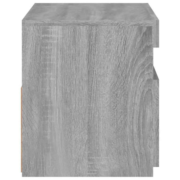 Tv-meubel met LED-verlichting 60x35x40 cm grijs sonoma eiken