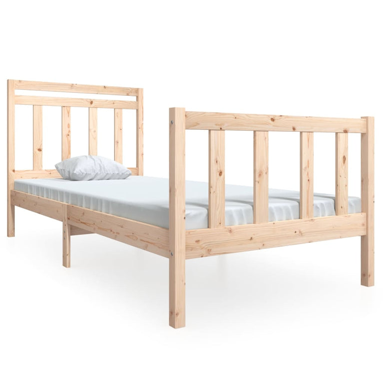 Bedframe massief hout 100x200 cm