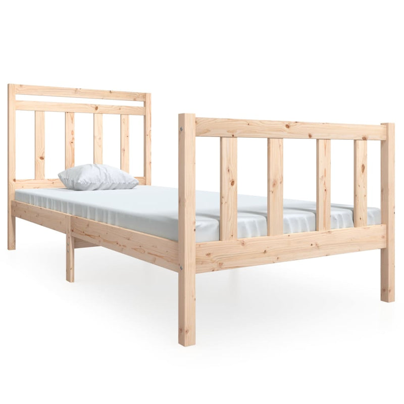 Bedframe massief hout 100x200 cm
