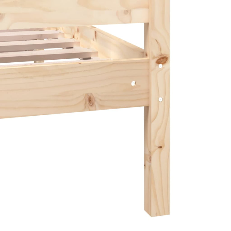 Bedframe massief hout 100x200 cm