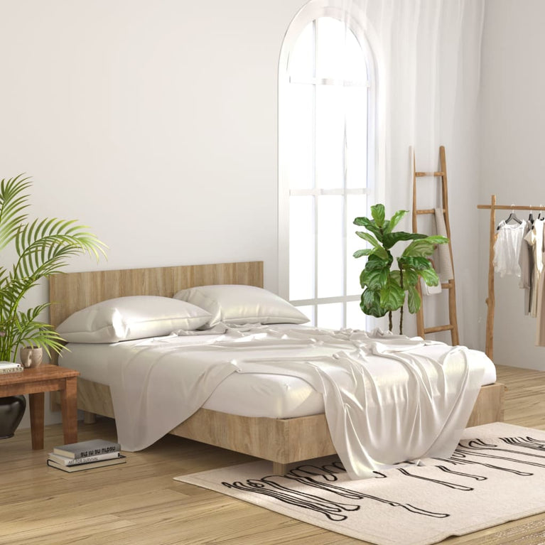 Hoofdbord 160x1,5x80 cm bewerkt hout sonoma eikenkleurig