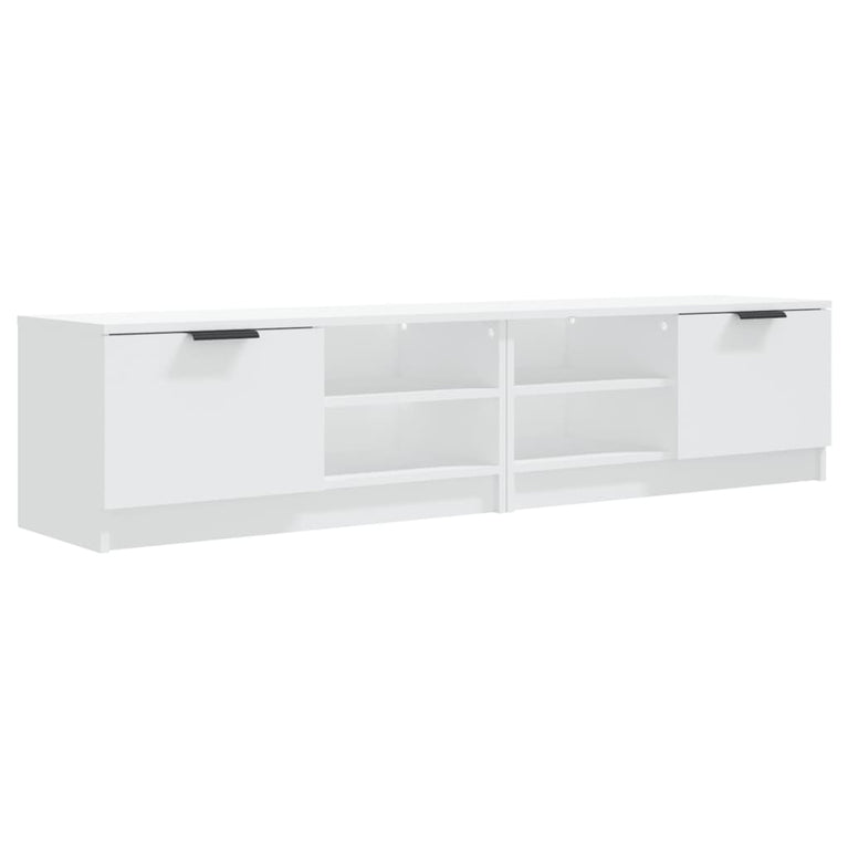Tv-meubelen 2 st 80x35x36,5 cm bewerkt hout wit