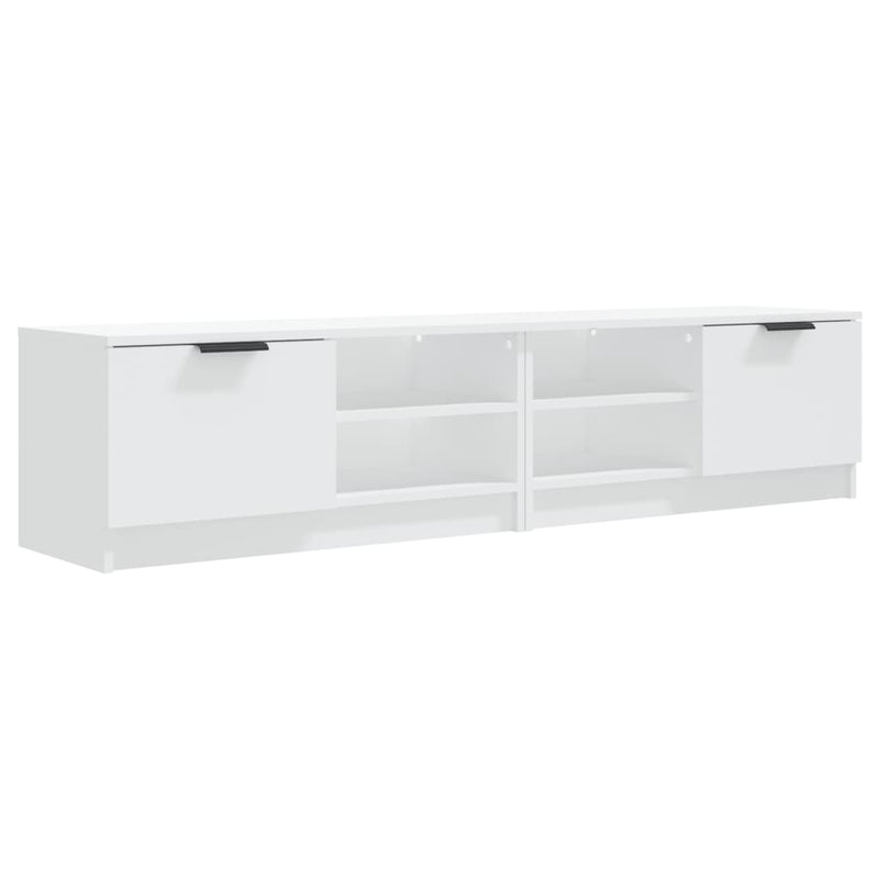 Tv-meubelen 2 st 80x35x36,5 cm bewerkt hout wit