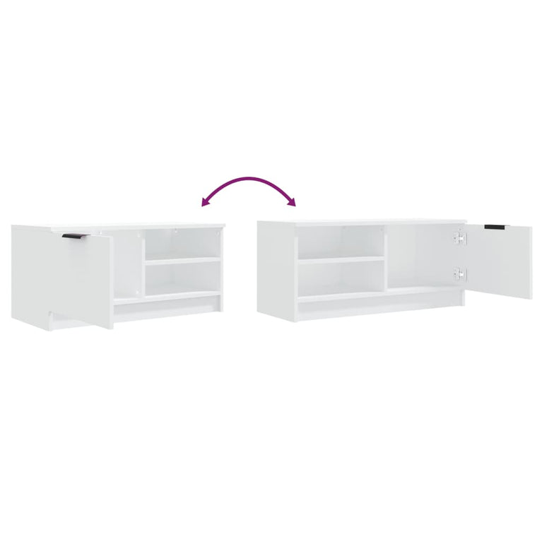 Tv-meubelen 2 st 80x35x36,5 cm bewerkt hout wit