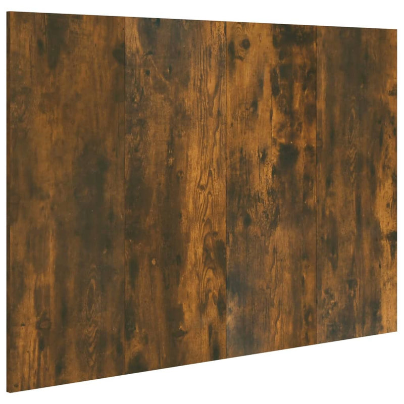 Hoofdbord 120x1,5x80 cm bewerkt hout gerookt eikenkleurig