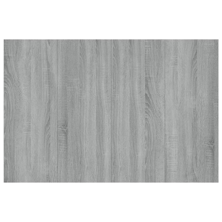 Hoofdbord 120x1,5x80 cm bewerkt hout grijs sonoma eikenkleurig