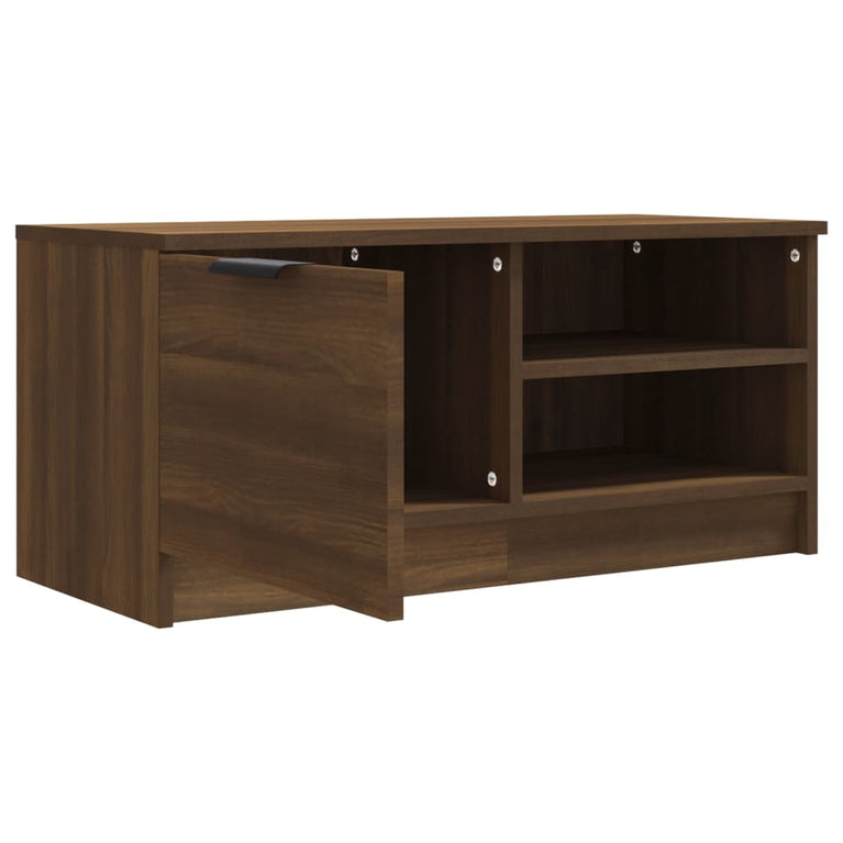 Tv-meubelen 2 st 80x35x36,5 cm bewerkt hout bruineikenkleurig