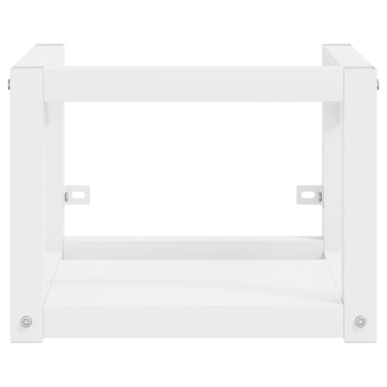 Wastafelframe met inbouwwastafel ijzer wit