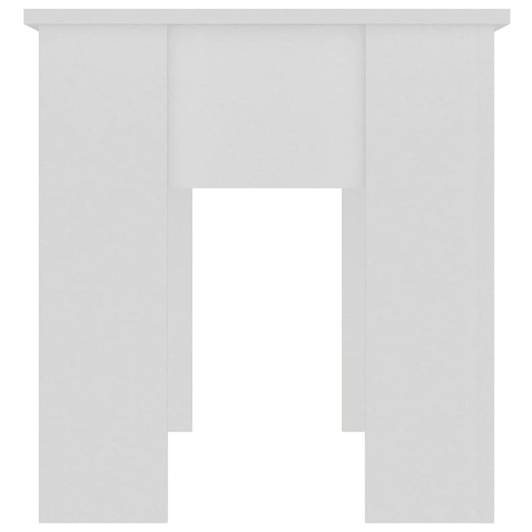 Salontafel 101x49x52 cm bewerkt hout wit