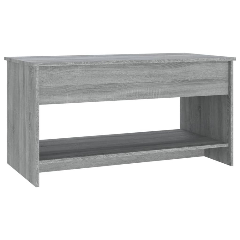 Salontafel 102x50x52,5 cm bewerkt hout grijs sonoma eikenkleur