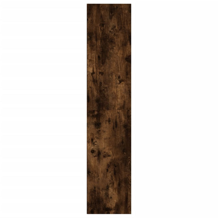 Boekenkast / tv-meubel 36x30x143 cm bewerkt hout gerookt eiken