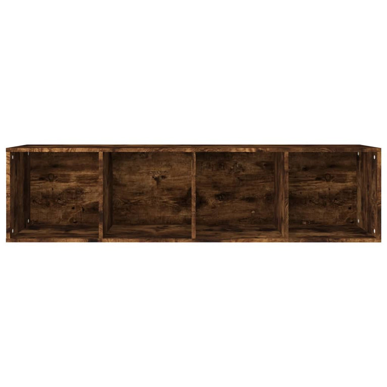 Boekenkast / tv-meubel 36x30x143 cm bewerkt hout gerookt eiken
