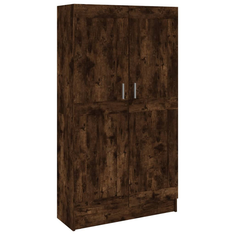 Boekenkast 82,5x30,5x150 cm bewerkt hout gerookt eikenkleurig
