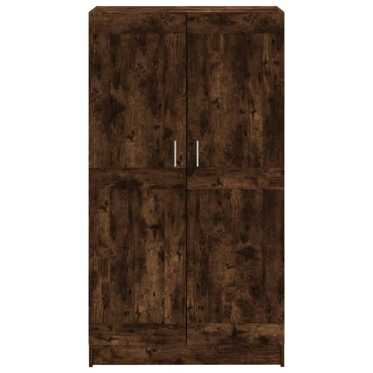 Boekenkast 82,5x30,5x150 cm bewerkt hout gerookt eikenkleurig