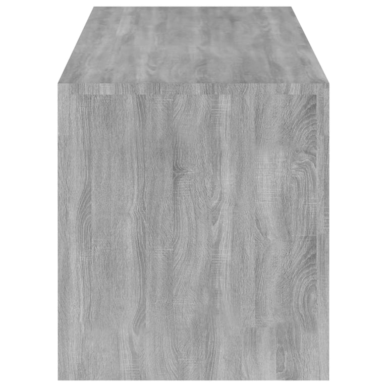 Tv-meubel met LED-verlichting 120x35x40 cm grijs sonoma eiken
