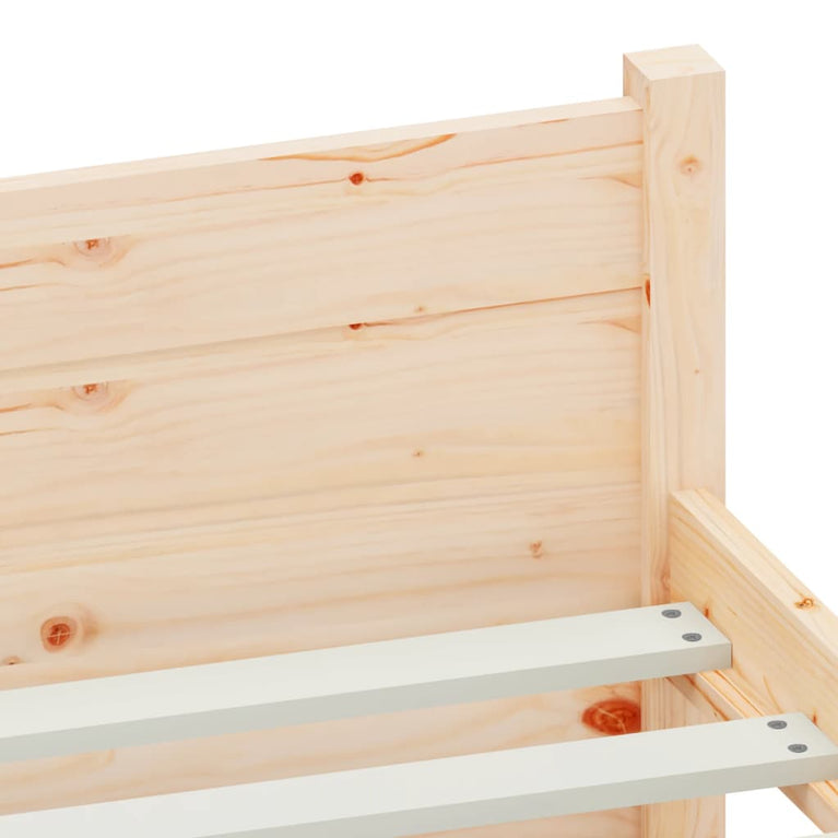 Bedframe massief hout 75x190 cm