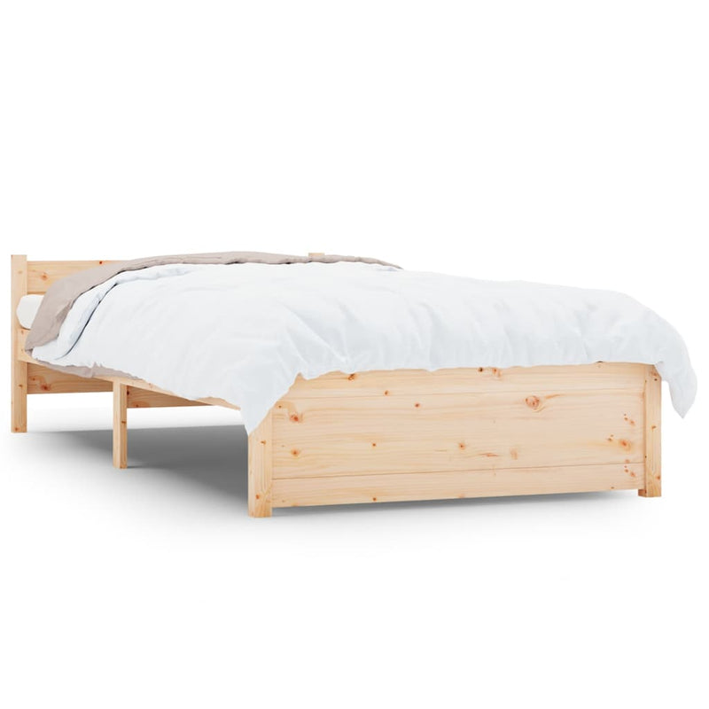 Bedframe massief hout 90x190 cm