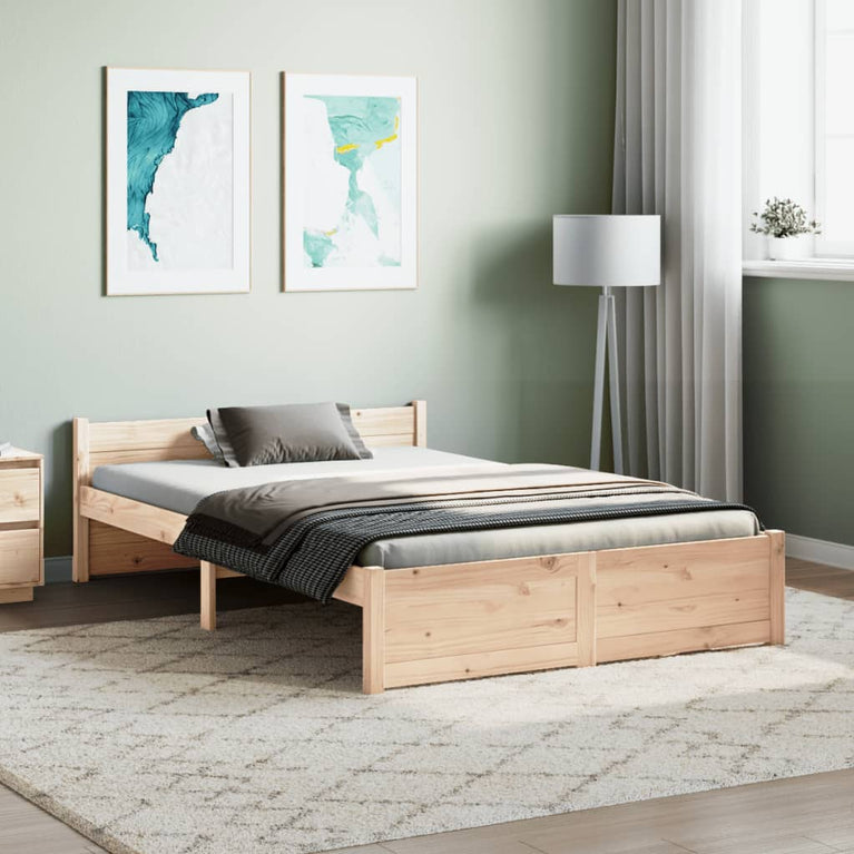 Bedframe massief hout 120x190 cm