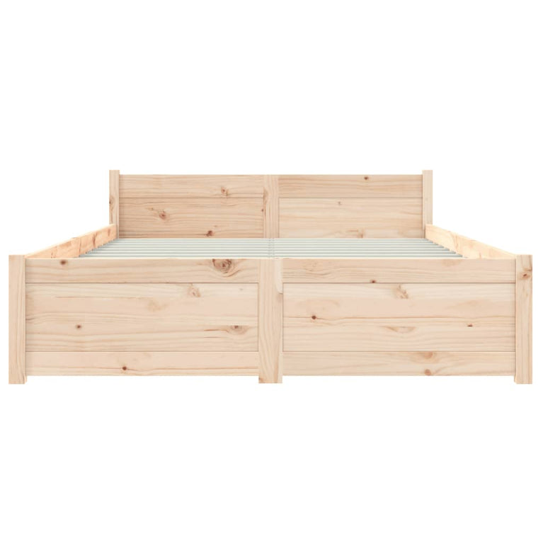 Bedframe massief hout 120x190 cm
