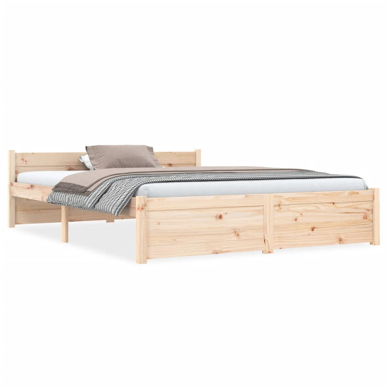 Bedframe massief hout 140x190 cm