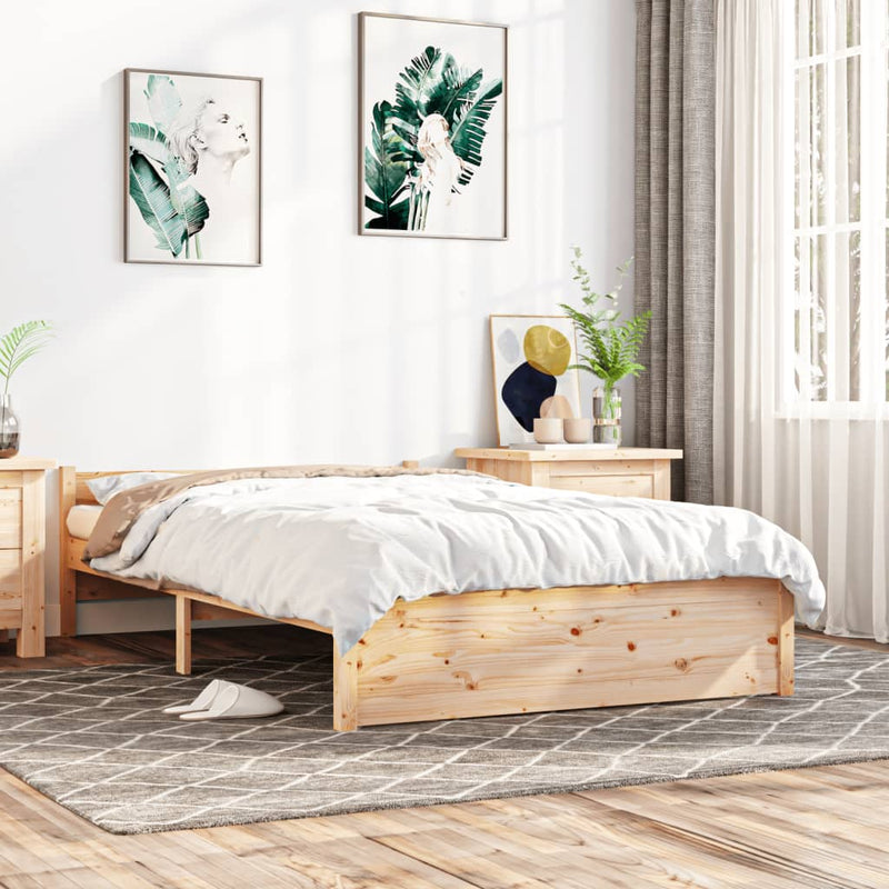 Bedframe massief hout 140x200 cm