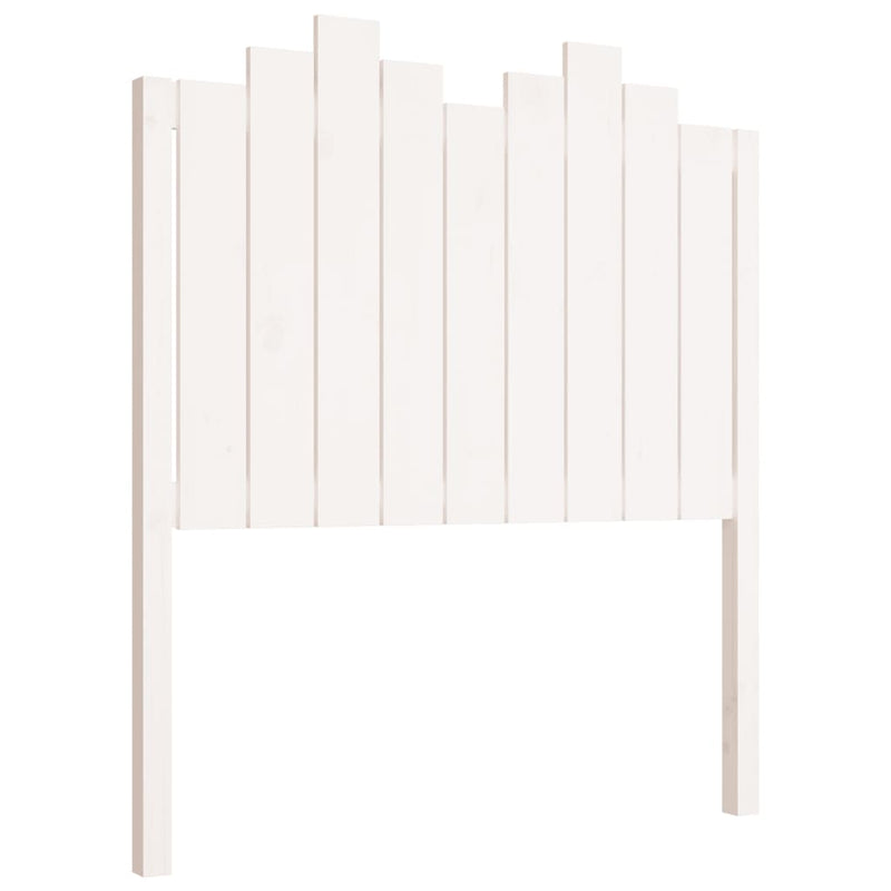 Hoofdbord 96x4x110 cm massief grenenhout wit