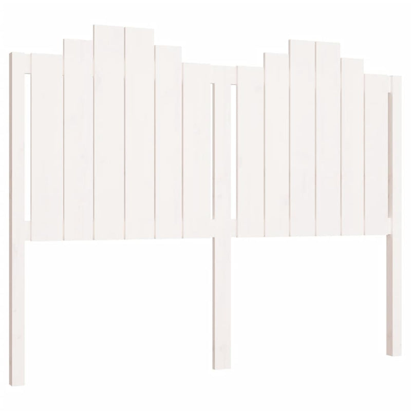 Hoofdbord 141x4x110 cm massief grenenhout wit
