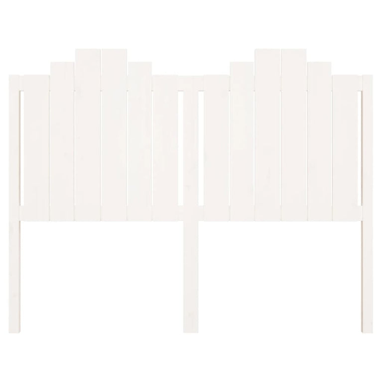 Hoofdbord 141x4x110 cm massief grenenhout wit