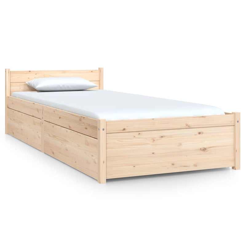 Bedframe met lades 75x190 cm