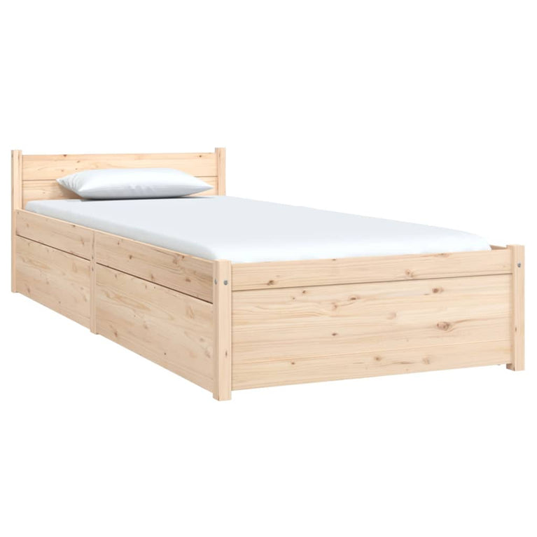 Bedframe met lades 75x190 cm
