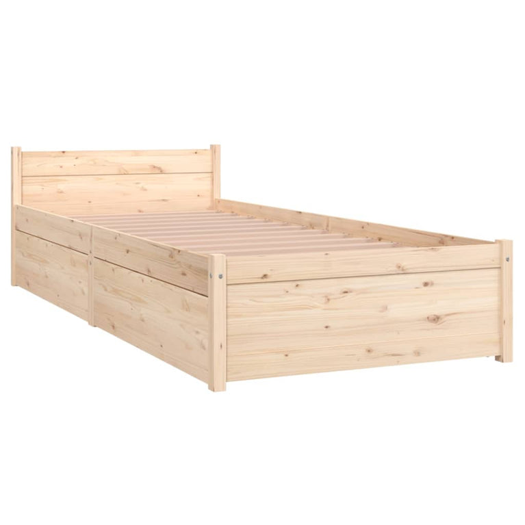 Bedframe met lades 75x190 cm