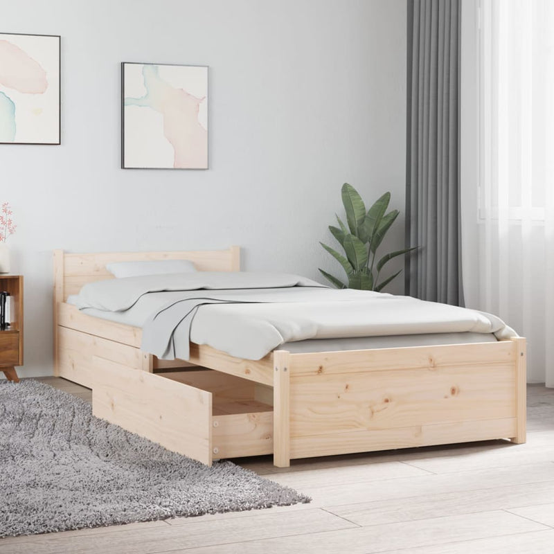 Bedframe met lades 75x190 cm
