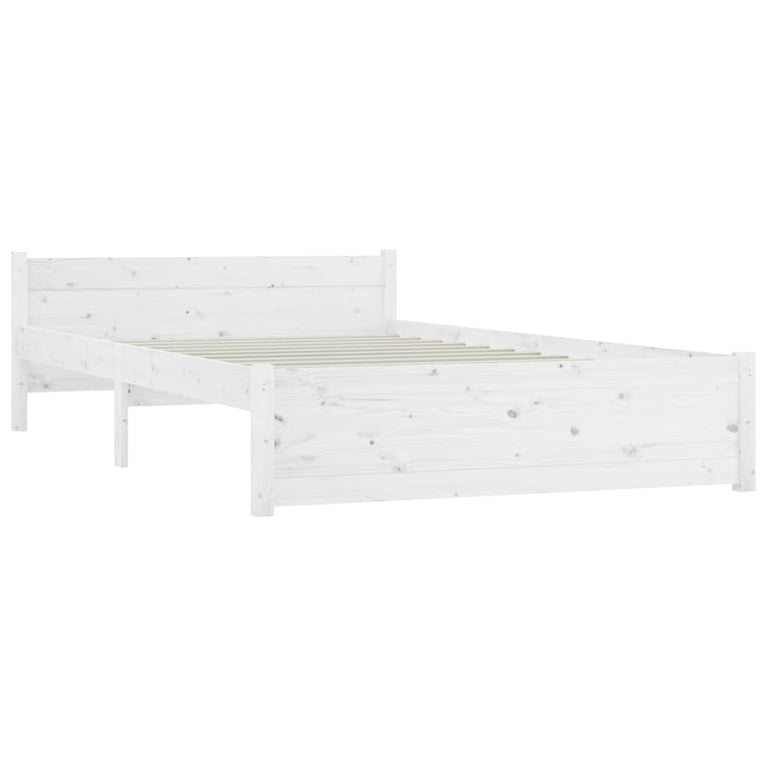 Bedframe met lades wit 135x190 cm
