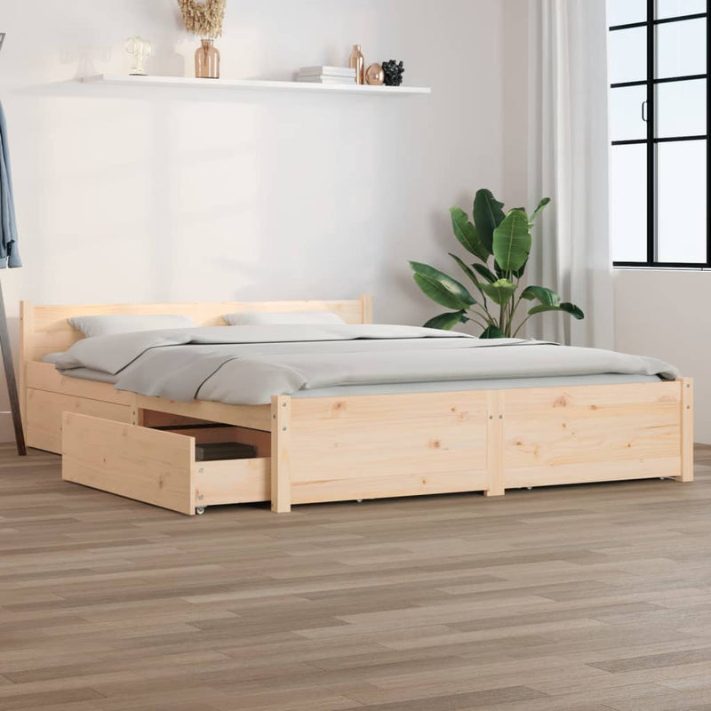 Bedframe met lades 140x190 cm