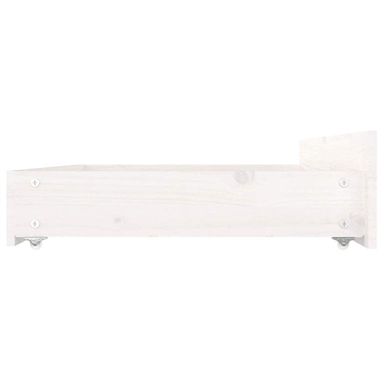 Bedframe met lades wit 140x190 cm