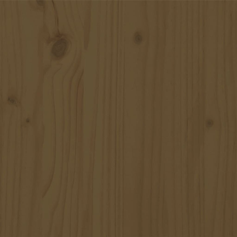 Bedframe massief hout honingbruin 160x200 cm